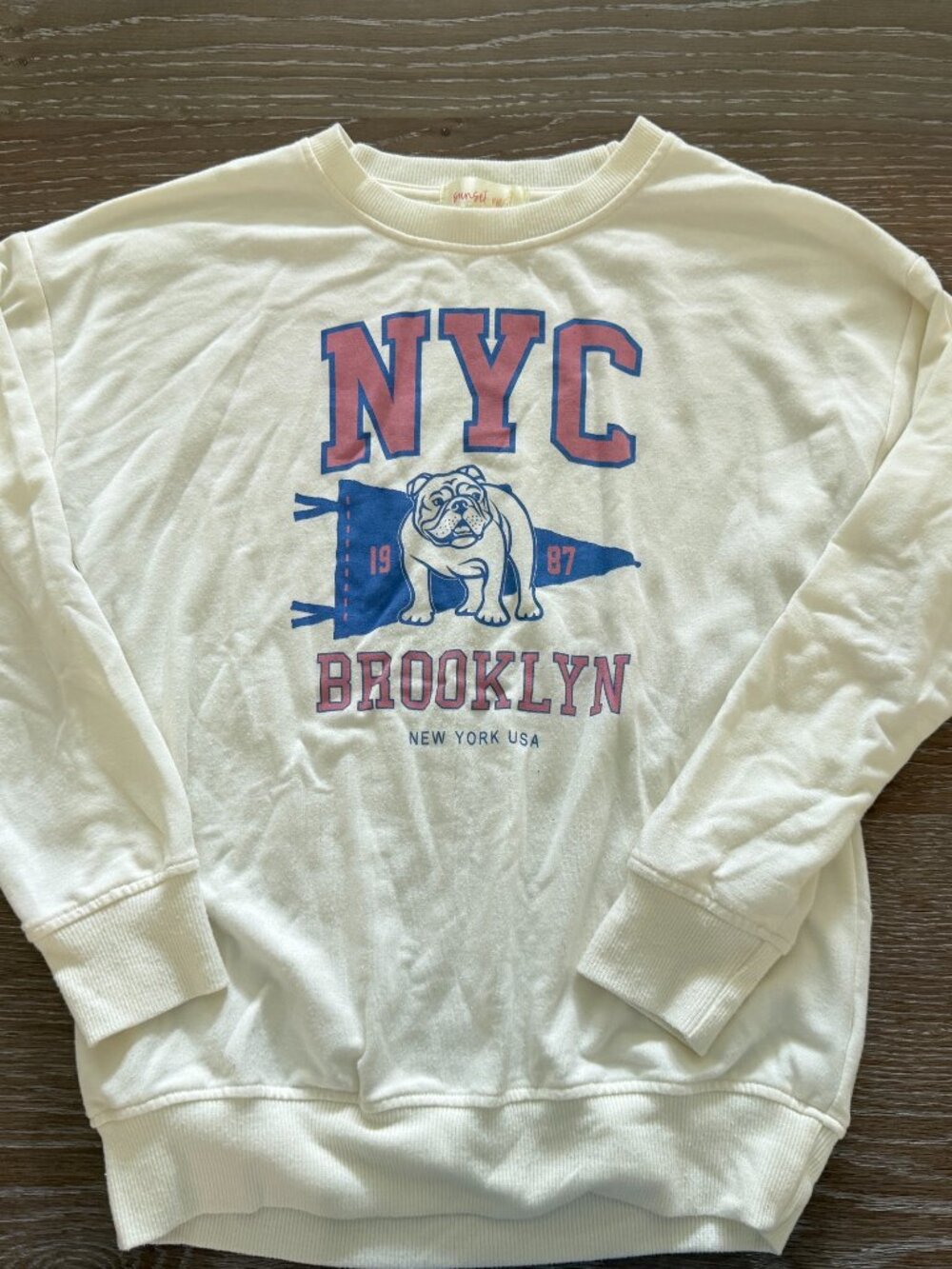 Girls Stitch Fix Society + Stitch Ainsley NYC long sleeve sweatshirt size medium